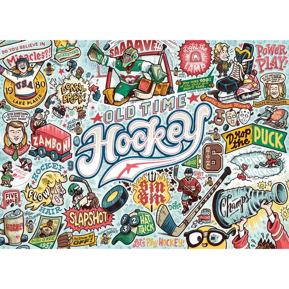 Old Time Hockey "Something's Amiss!" 1000 Piece Jigsaw Puzzle PuzzleTwist (ONLINE ORDER ONLY)