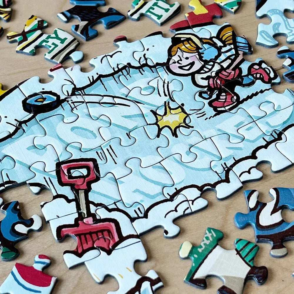 Old Time Hockey "Something's Amiss!" 1000 Piece Jigsaw Puzzle PuzzleTwist (ONLINE ORDER ONLY)