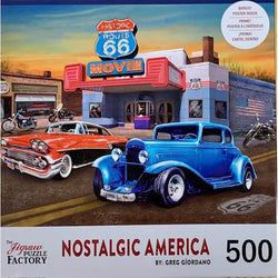 Old Time Movie Nostalgic America 500 Piece Jigsaw Puzzle Leap Year (ONLINE ORDER ONLY)