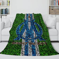Olympique de Marseille Blanket Flannel Throw Room Decoration (Online Order Only)