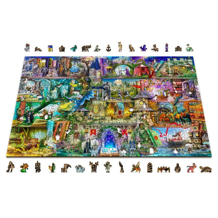 Once Upon a Fairytale 2000 Piece Wood Jigsaw Puzzle Wooden City (ONLINE ORDER ONLY)