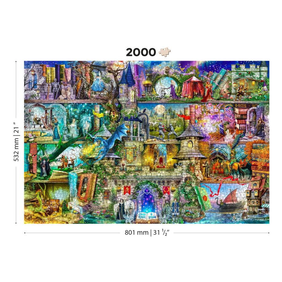 Once Upon a Fairytale 2000 Piece Wood Jigsaw Puzzle Wooden City (ONLINE ORDER ONLY)