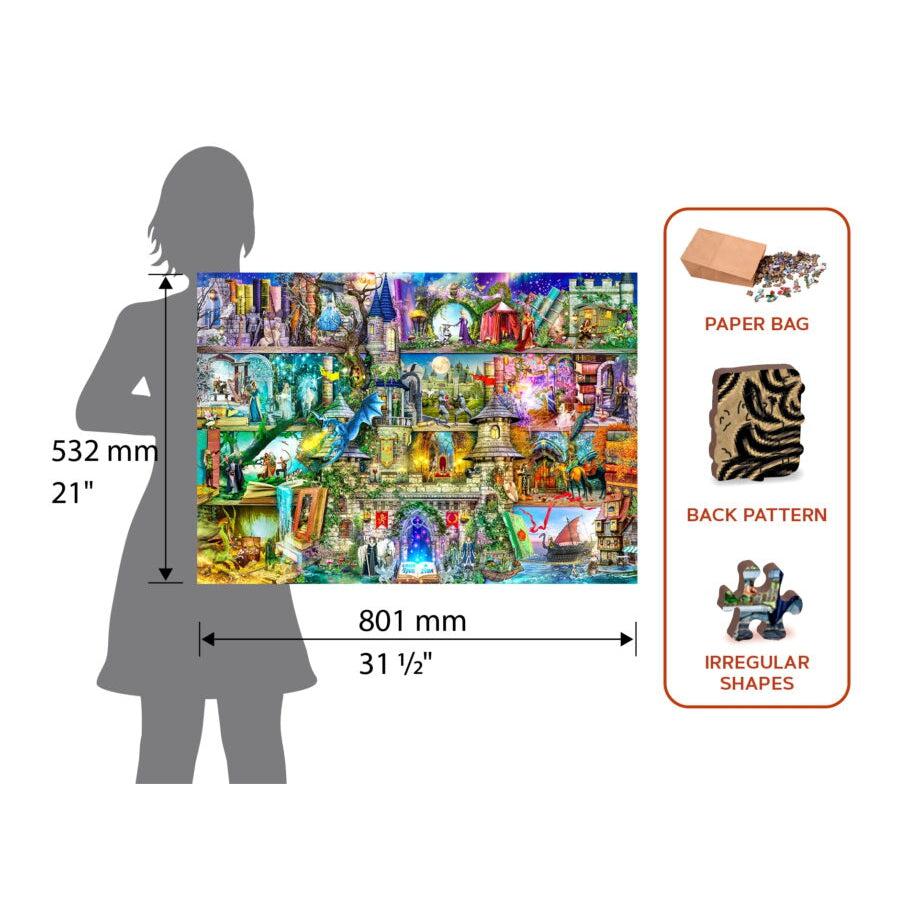 Once Upon a Fairytale 2000 Piece Wood Jigsaw Puzzle Wooden City (ONLINE ORDER ONLY)