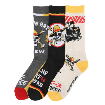 One Piece 3-Pair Crew Socks Pack (Online Order Only)