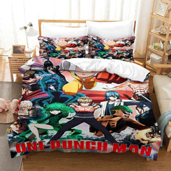 One-Punch Man Bedding Set Pattern Quilt Cover Without Filler (Online Order Only)