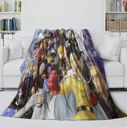 One-Punch Man Blanket Flannel Fleece Throw Room Decoration (Online Order Only)