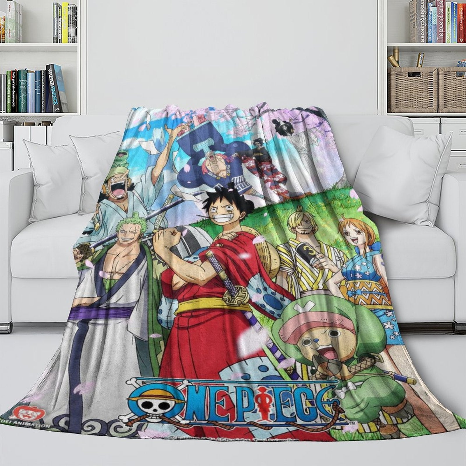 One Piece Blanket Flannel Fleece Pattern Throw Room Decoration (Online Order Only)