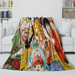 One Piece Blanket Flannel Fleece Pattern Throw Room Decoration (Online Order Only)