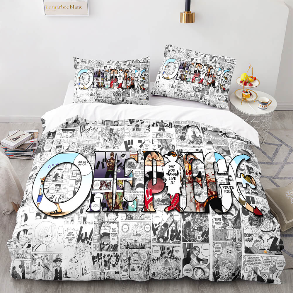 One Piece Cosplay Bedding Sets Quilt Covers Without Filler (Online Order Only)