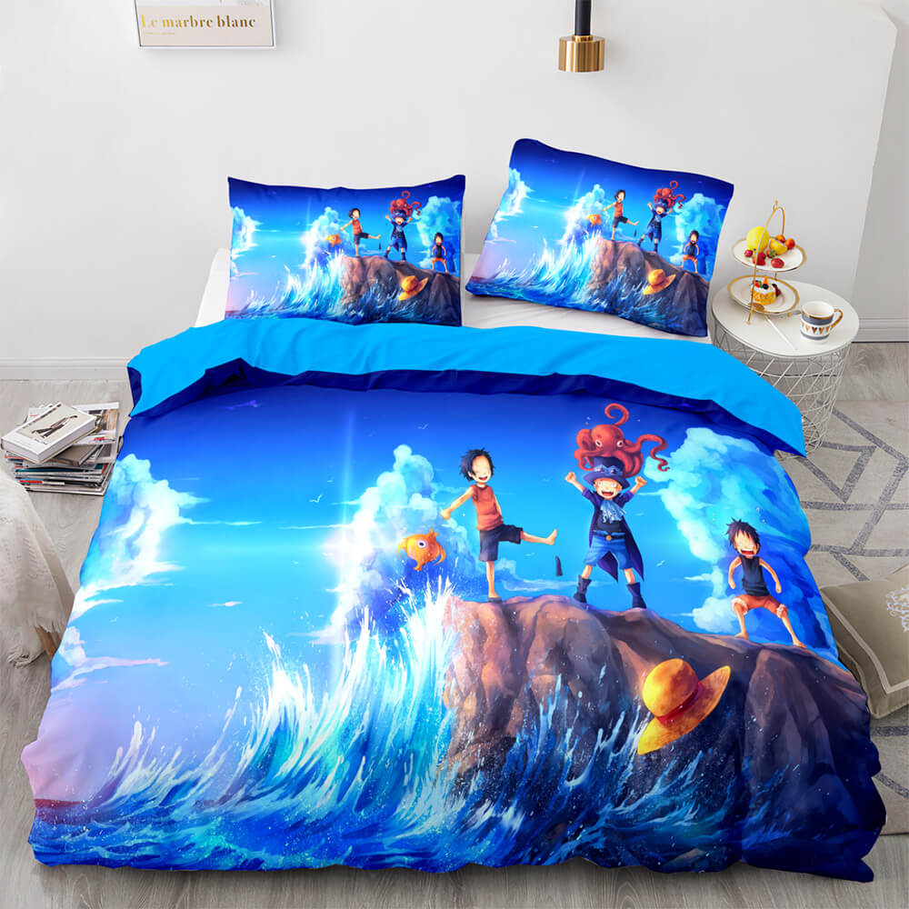 One Piece Cosplay Bedding Sets Quilt Covers Without Filler (Online Order Only)
