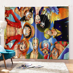 One Piece Curtains Cosplay Blackout Window Drapes for Room Decorations (Online Order Only)