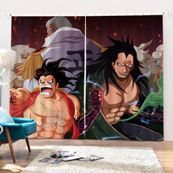 One Piece Curtains Cosplay Blackout Window Drapes for Room Decorations (Online Order Only)