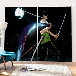 One Piece Curtains Cosplay Blackout Window Drapes for Room Decorations (Online Order Only)