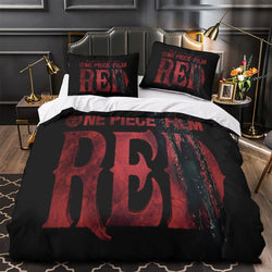 One Piece Film Red Bedding Set Kids Quilt Duvet Cover Without Filler (Online Order Only)
