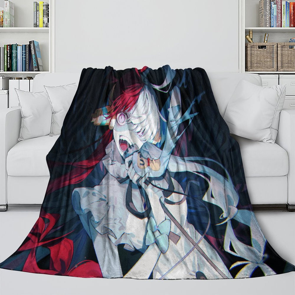 One Piece Film Red Blanket Flannel Throw Kids Room Decoration (Online Order Only)