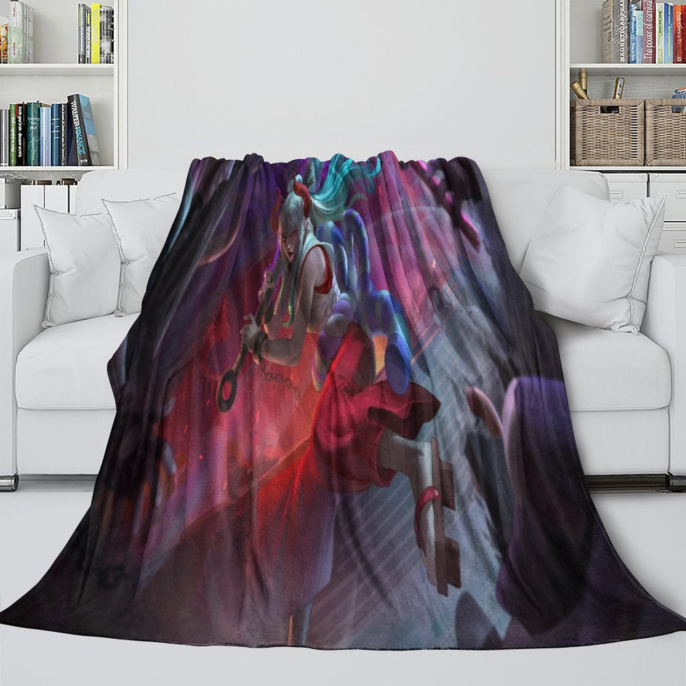 One Piece Film Red Blanket Flannel Throw Kids Room Decoration (Online Order Only)