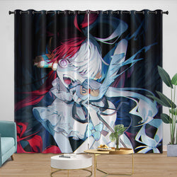 One Piece Film Red Curtains Blackout Window Drapes Kids Room Decoration (Online Order Only)