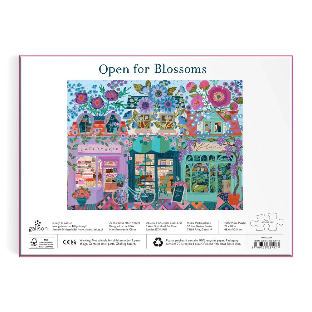 Open for Blossoms 1000 Piece Jigsaw Puzzle Galison