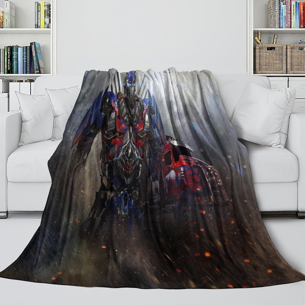 Optimus Prime Blanket Flannel Fleece Throw Room Decoration (Online Order Only)