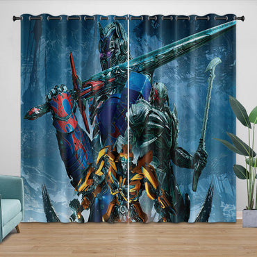 Optimus Prime Curtains Pattern Blackout Window Drapes (Online Order Only)