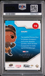 2023 UPPER DECK FUNKO POP MARVEL  SHURI GOLD #72  PSA 10 (Online Order Only)