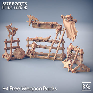 3D Printed Artisan Guild Standalone Weapons for Loot and Racks Orc Barbarians Set  28mm 32mm (Online Only)
