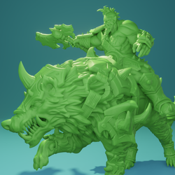 3D Printed Nafarrate Wolf Rider Orc Set Orcs Army 28 32 mm D&D (Online Only)