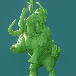 3D Printed Nafarrate Mammoth Rider Orc Set Orcs Army 28 32 mm D&D (Online Only)