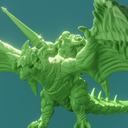 3D Printed Nafarrate Dragon Rider Orc Set Orcs Army 28 32 mm D&D (Online Only)