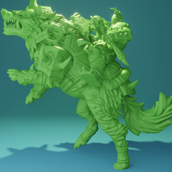 3D Printed Nafarrate Wolf Rider Orc Set Orcs Army 28 32 mm D&D (Online Only)