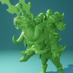 3D Printed Nafarrate Panther Rider Orc Set Orcs Army 28 32 mm D&D (Online Only)