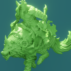 3D Printed Nafarrate Wolf Rider Orc Set Orcs Army 28 32 mm D&D (Online Only)