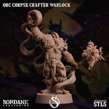 3D Printed Sordane Publishing Orc Corpse Crafter Warlock Monster Mayhem II 28 32mm D&D (Online Only)
