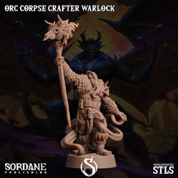 3D Printed Sordane Publishing Orc Corpse Crafter Warlock Monster Mayhem II 28 32mm D&D (Online Only)