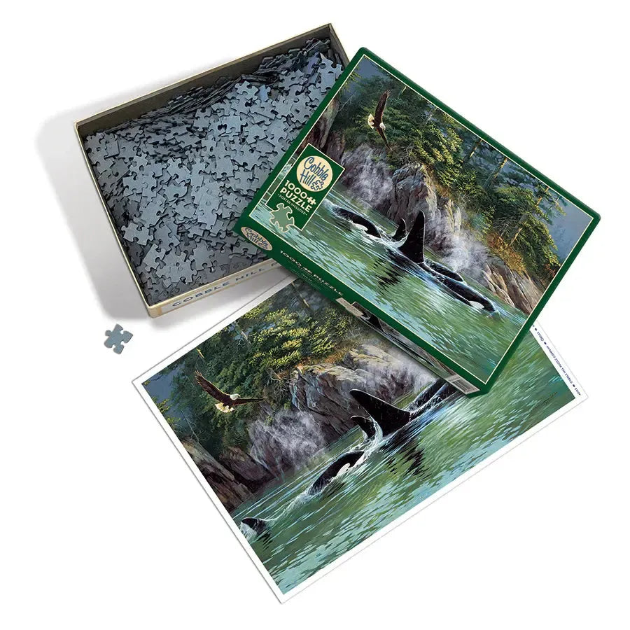 Orcas 1000 Piece Jigsaw Puzzle Cobble Hill (ONLINE ORDER ONLY)