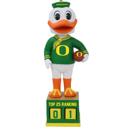 Oregon Ducks Basketball Top 25 Ranking Tracker Bobblehead (Presale) (ONLINE ORDER ONLY)