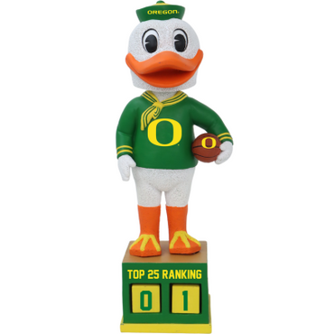 Oregon Ducks Basketball Top 25 Ranking Tracker Bobblehead (Presale) (ONLINE ORDER ONLY)