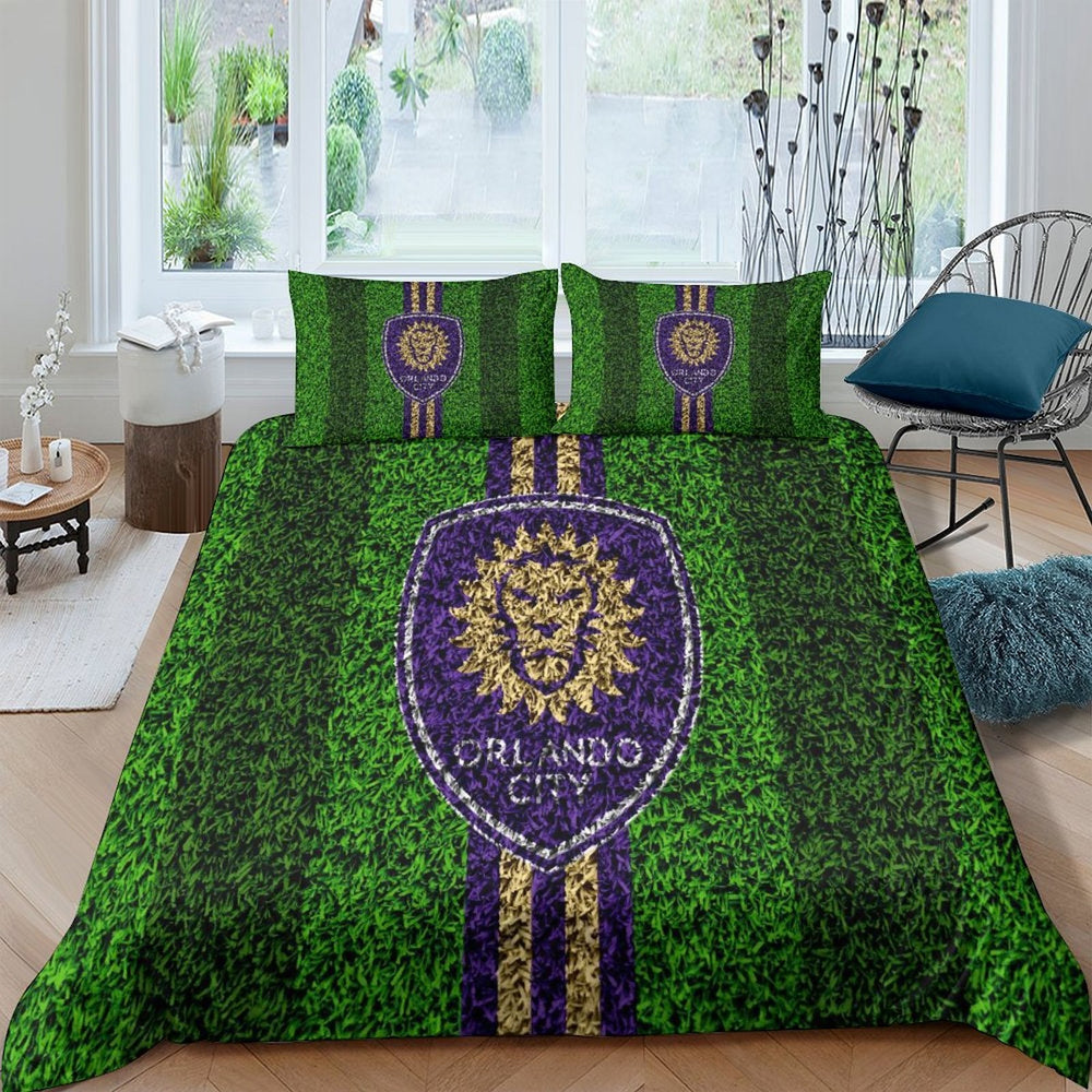 Orlando City SC Bedding Set Duvet Cover Without Filler (Online Order Only)