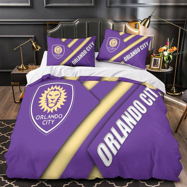 Orlando City SC Bedding Set Duvet Cover Without Filler (Online Order Only)