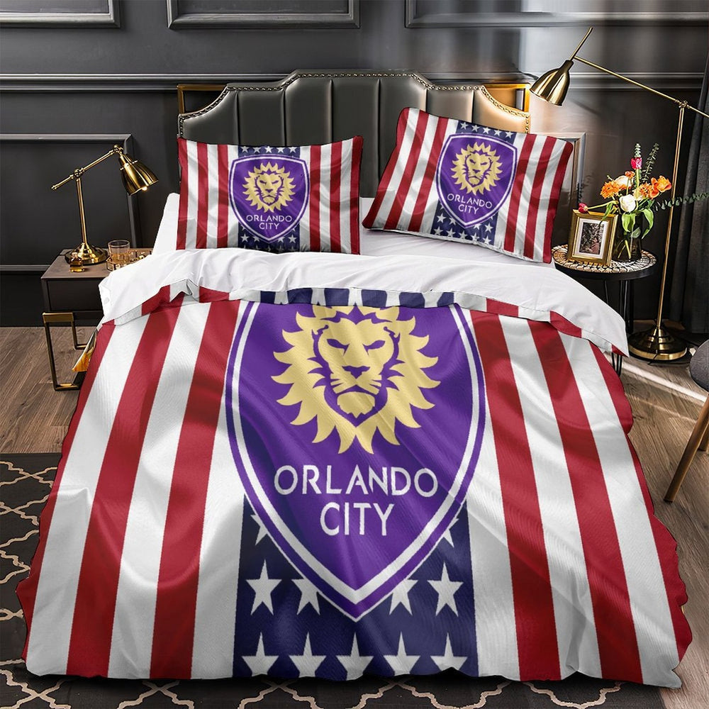 Orlando City SC Bedding Set Duvet Cover Without Filler (Online Order Only)