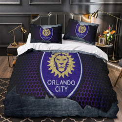 Orlando City SC Bedding Set Duvet Cover Without Filler (Online Order Only)