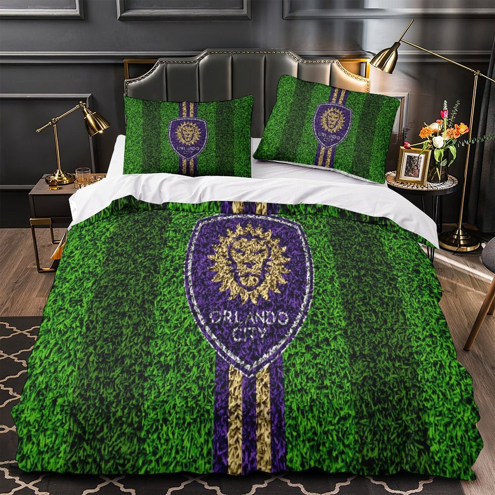 Orlando City SC Bedding Set Duvet Cover Without Filler (Online Order Only)