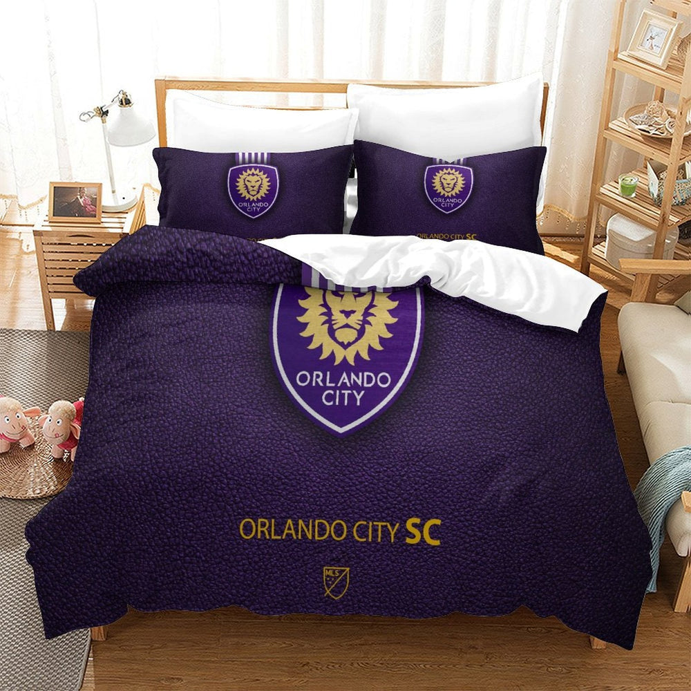 Orlando City SC Bedding Set Duvet Cover Without Filler (Online Order Only)