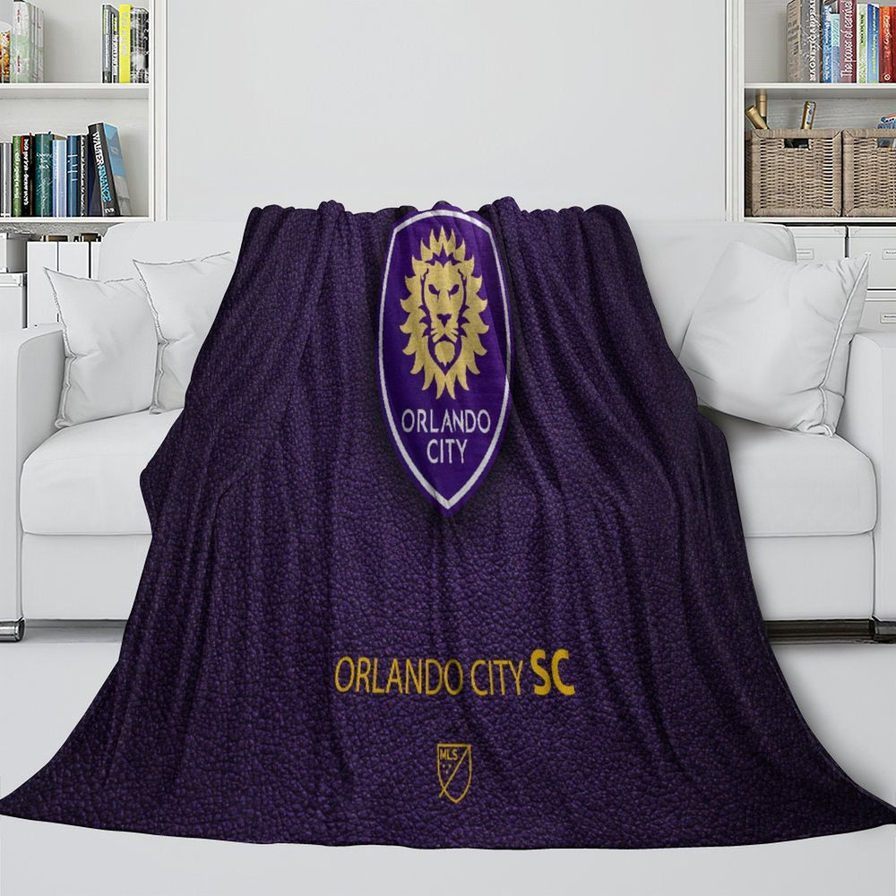 Orlando City SC Blanket Flannel Fleece Throw Room Decoration (Online Order Only)