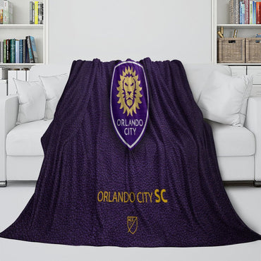 Orlando City SC Blanket Flannel Fleece Throw Room Decoration (Online Order Only)