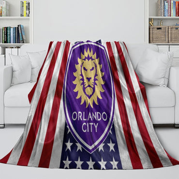 Orlando City SC Blanket Flannel Fleece Throw Room Decoration (Online Order Only)