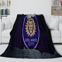 Orlando City SC Blanket Flannel Fleece Throw Room Decoration (Online Order Only)