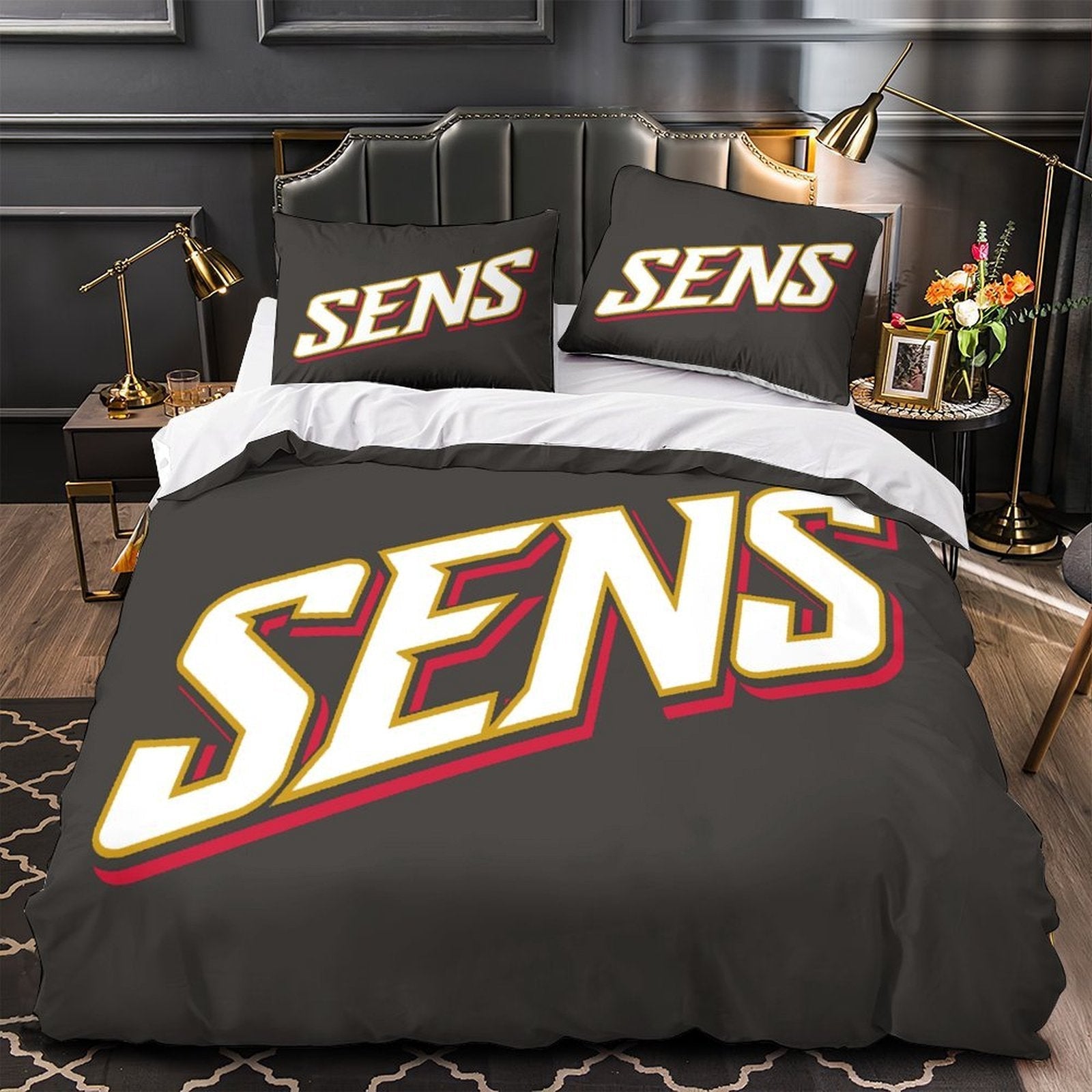 Ottawa Senators Bedding Set Quilt Duvet Cover Without Filler (Online Order Only)