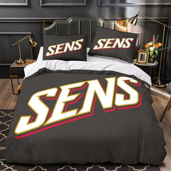 Ottawa Senators Bedding Set Quilt Duvet Cover Without Filler (Online Order Only)