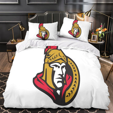 Ottawa Senators Bedding Set Quilt Duvet Cover Without Filler (Online Order Only)